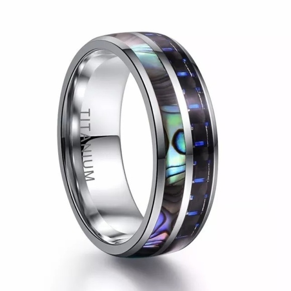 👑Men 8MM wide titanium steel ring ❤️5 star loved - Picture 1 of 6